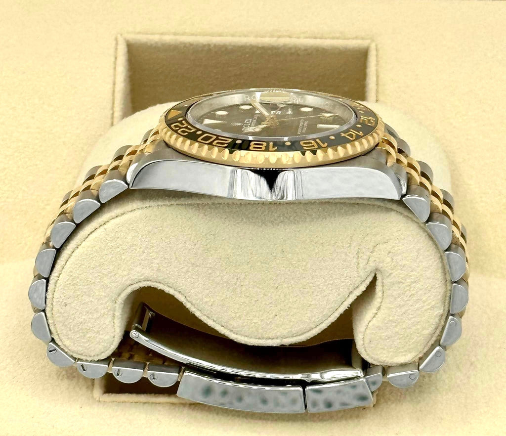 2023 Rolex GMT-Master II 40mm 126713GRNR Two-Tone Jubilee Black Dial