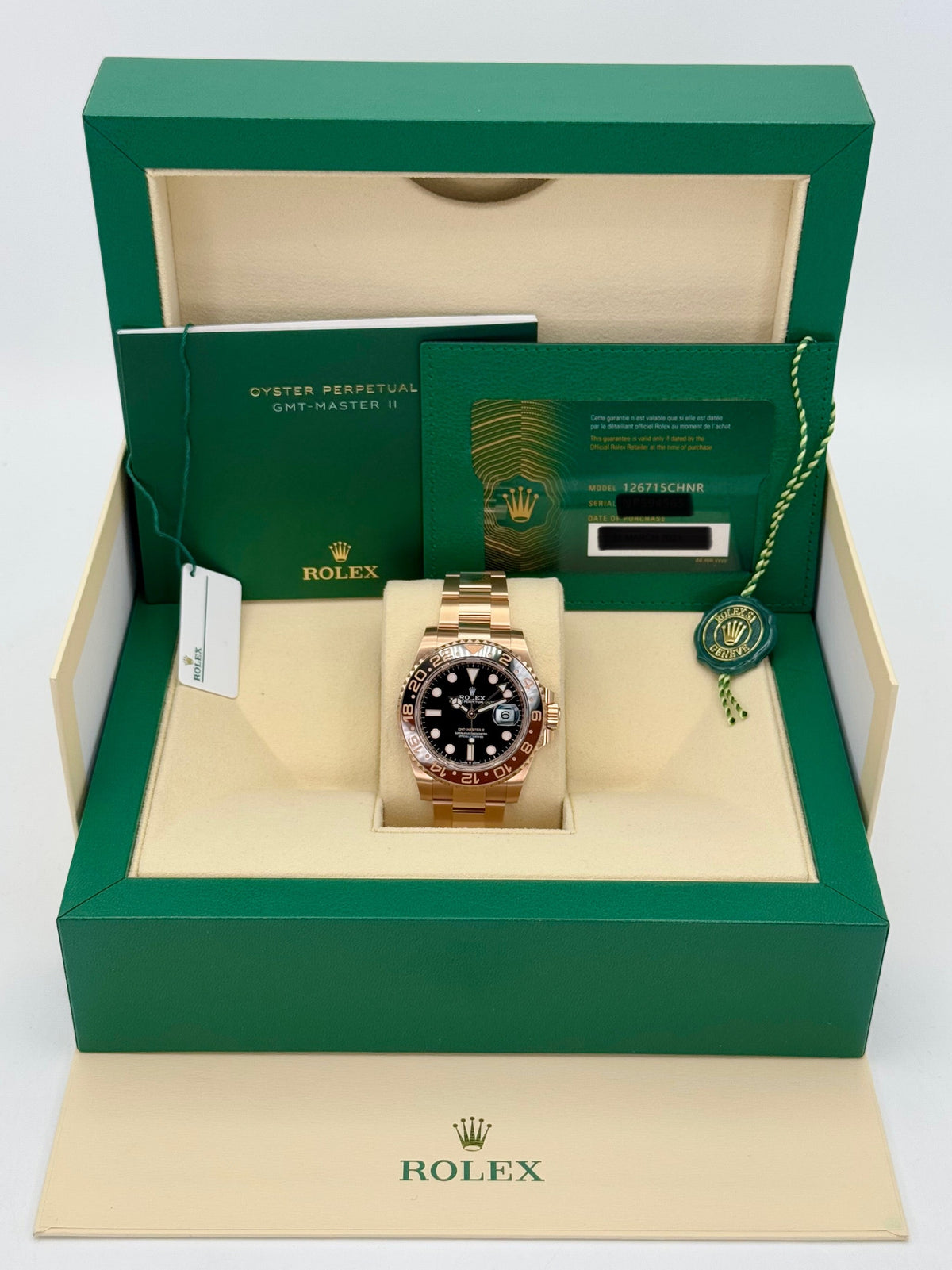 2023 Rolex GMT-Master II "Rootbeer" 40mm 126715CHNR Rose Gold
