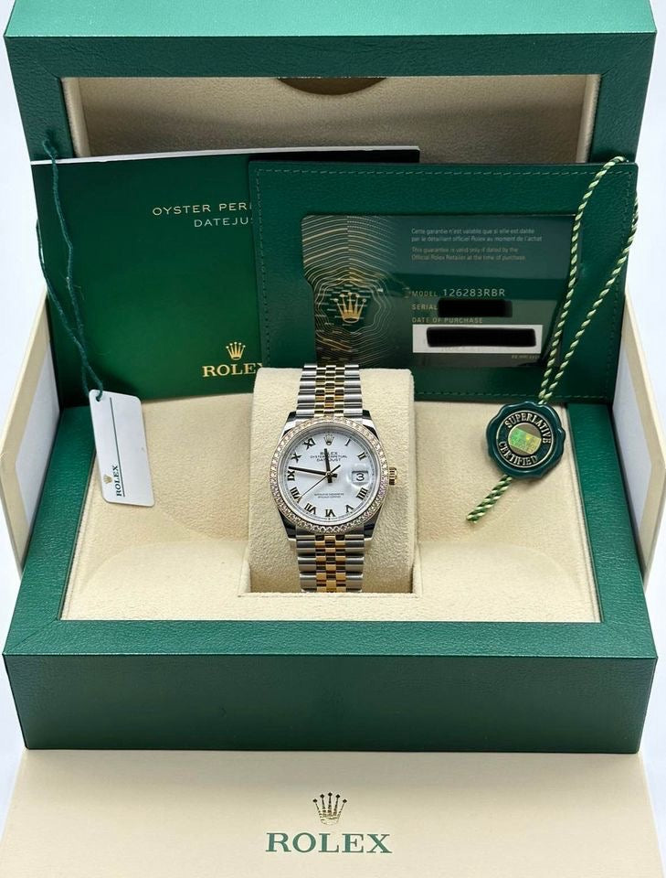 NEW 2025 Rolex Datejust 36mm 126283RBR Two-Tone Jubilee Diamond Bezel