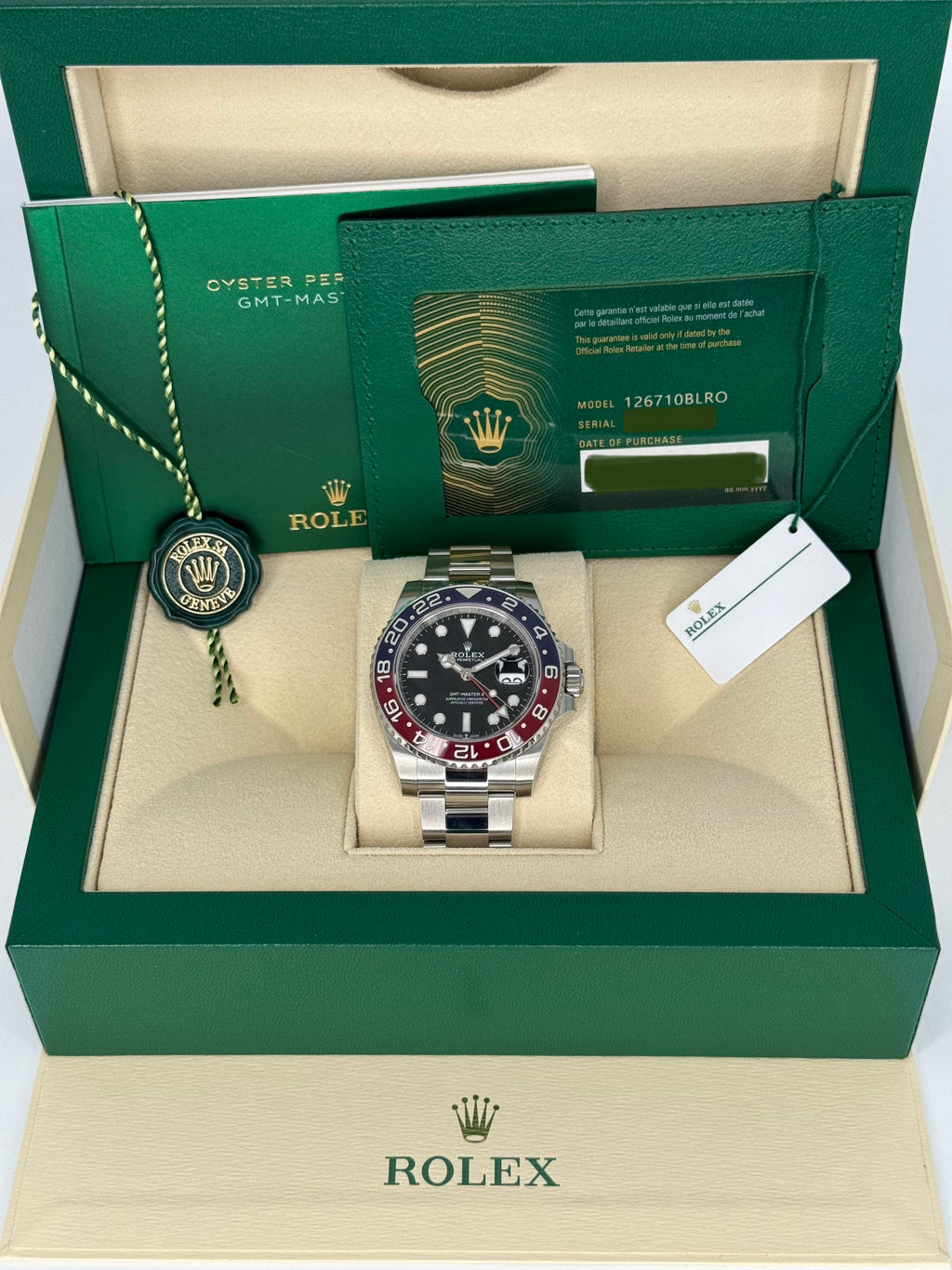 NEW 2023 Rolex GMT-Master II "Pepsi" 40mm 126710BLRO Oyster
