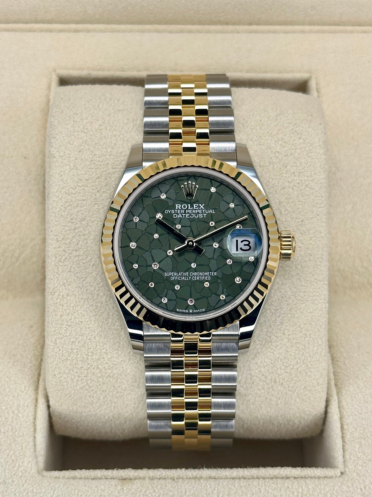 Rolex Lady Datejust 31mm 278273 Two-Tone Floral Motif Dial
