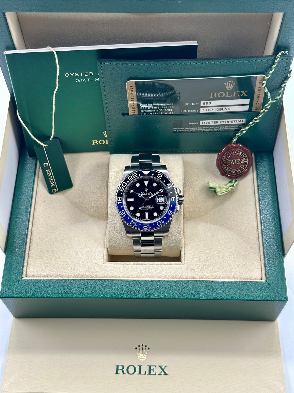 2014 Rolex GMT-Master II "Batman" 40mm 116710BLNR Oyster