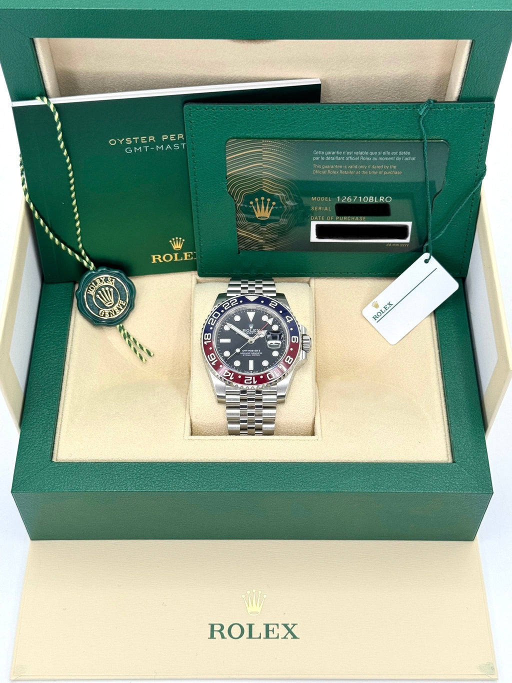 NEW 2024 Rolex GMT-Master II "Pepsi" 40mm 126710BLRO Jubilee