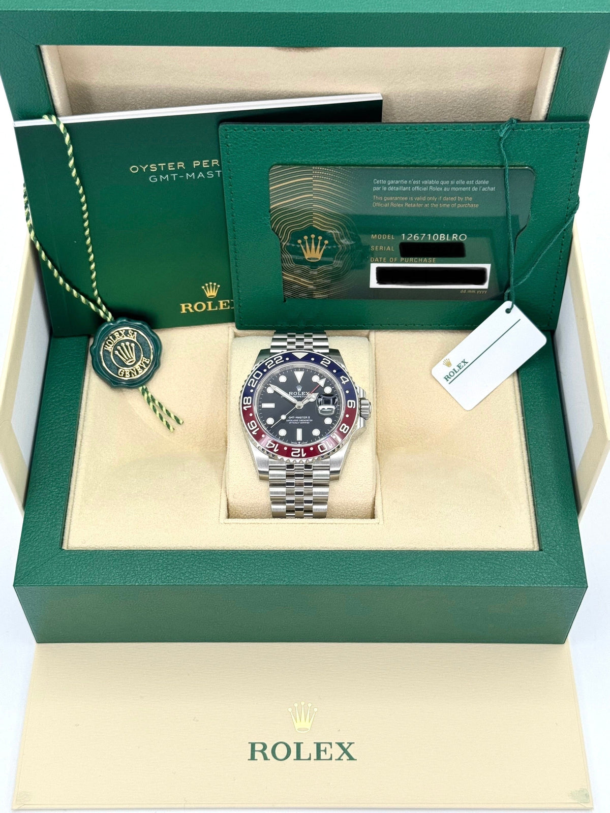 NEW 2024 Rolex GMT-Master II "Pepsi" 40mm 126710BLRO Jubilee