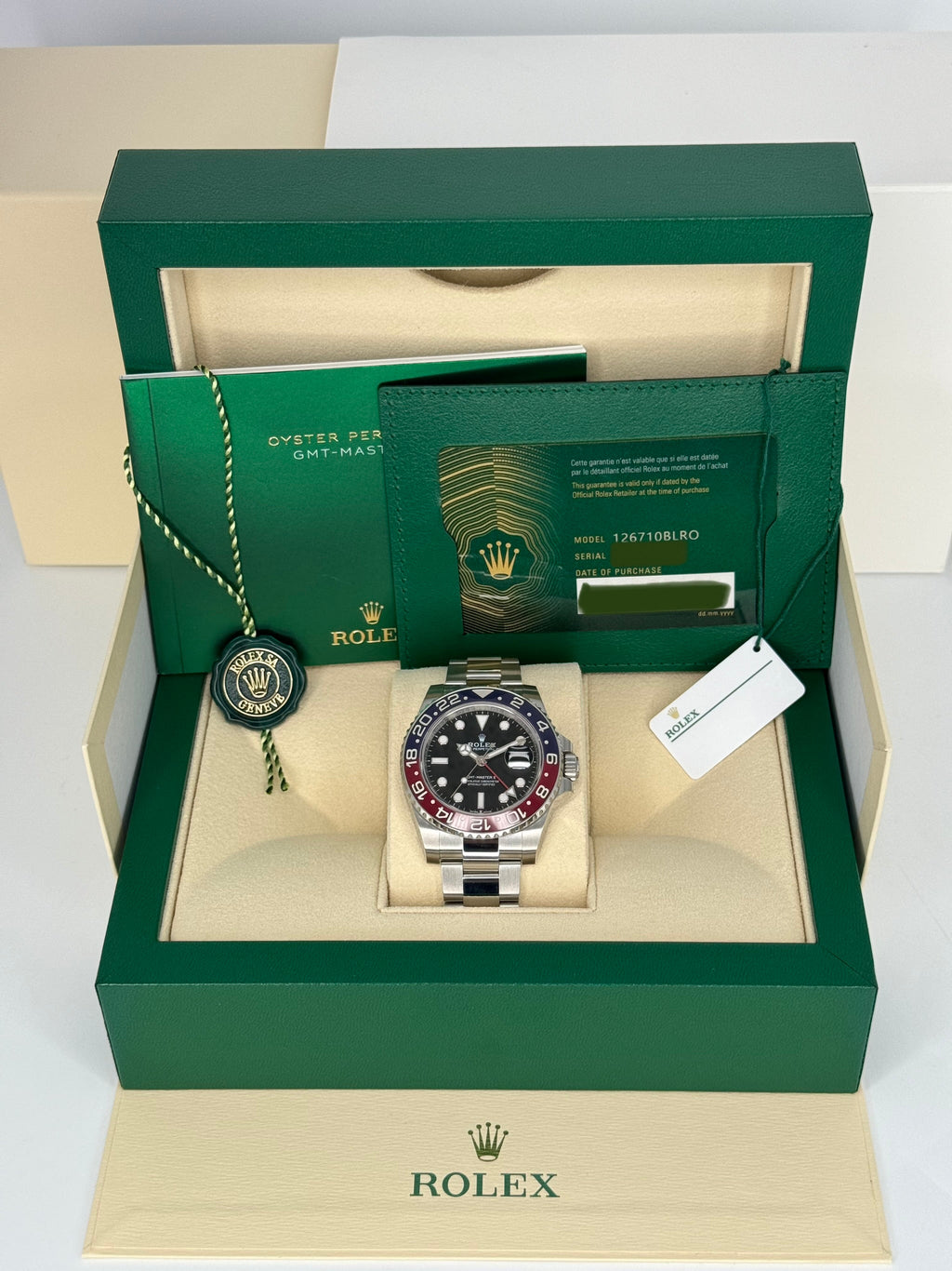 NEW 2023 Rolex GMT-Master II "Pepsi" 40mm 126710BLRO Oyster