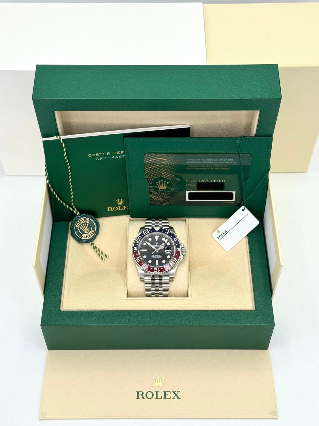 NEW 2024 Rolex GMT-Master II "Pepsi" 40mm 126710BLRO Jubilee