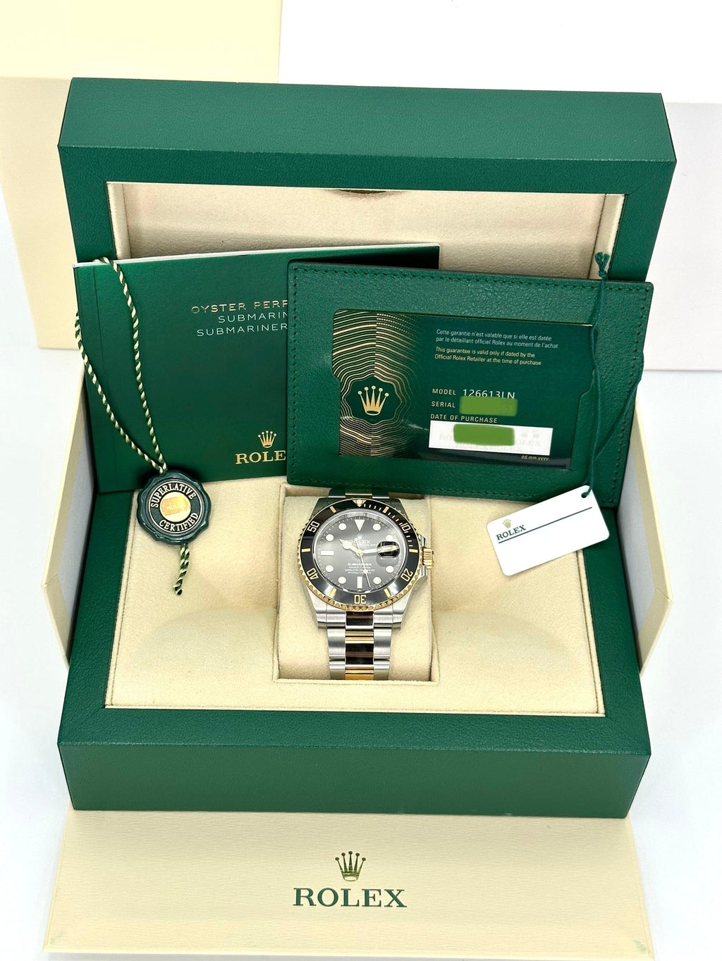 2023 Rolex Submariner 41mm 126613LN Two-Tone Black Dial