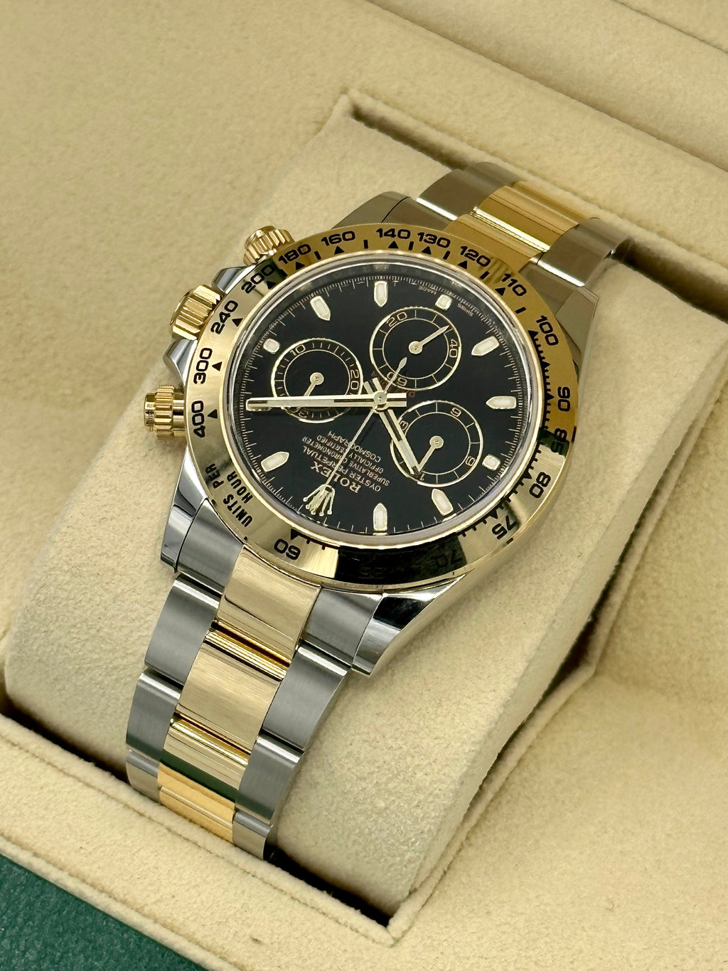 NEW 2023 Daytona 40mm 116503 Two-Tone Black Index Dial
