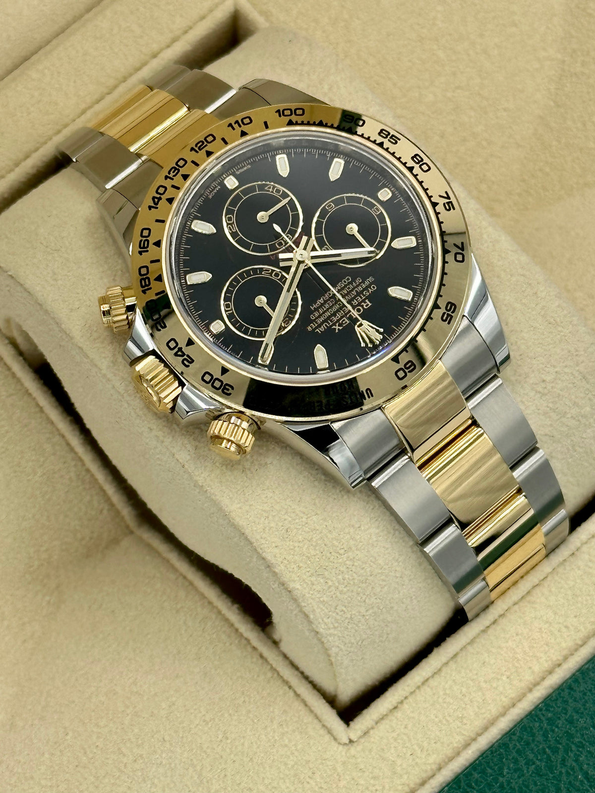 NEW 2023 Daytona 40mm 116503 Two-Tone Black Index Dial