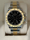 NEW 2023 Daytona 40mm 116503 Two-Tone Black Index Dial