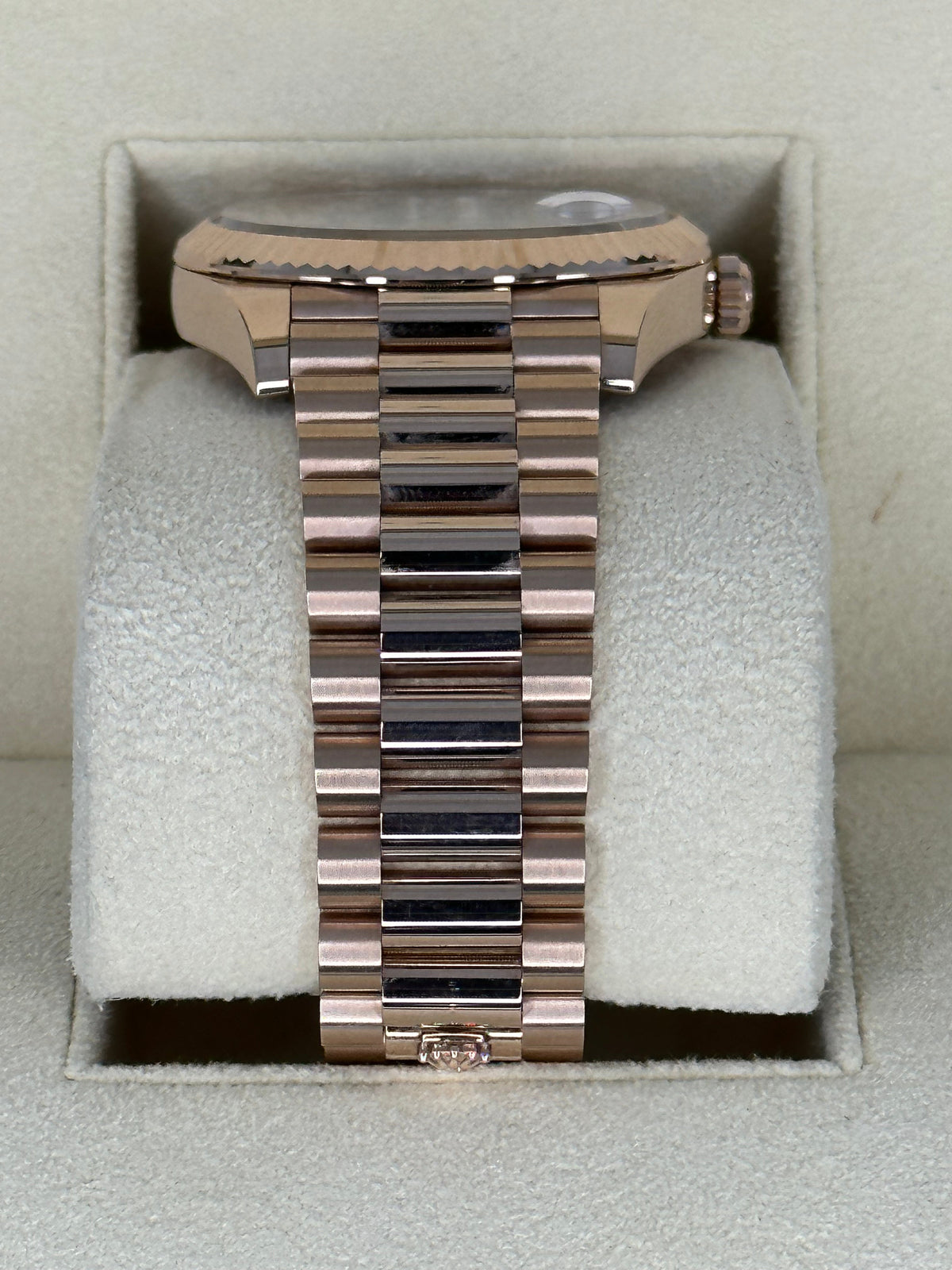 2022 Rolex Day-Date 40mm 228235 Presidential Rose Gold Olive Dial