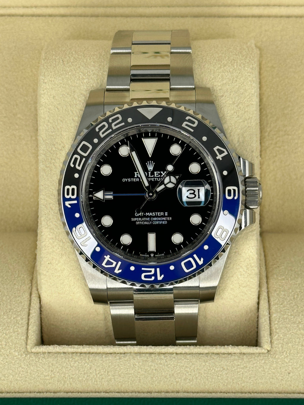 NEW 2023 Rolex GMT-Master II "Batman" 40mm 126710BLNR Oyster