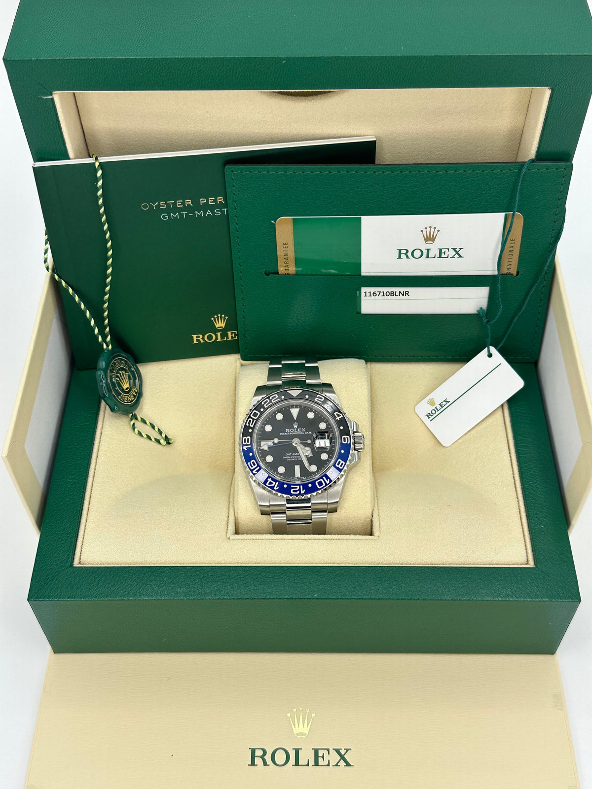 2018 Rolex GMT-Master II "Batman" 40mm 116710BLNR Oyster