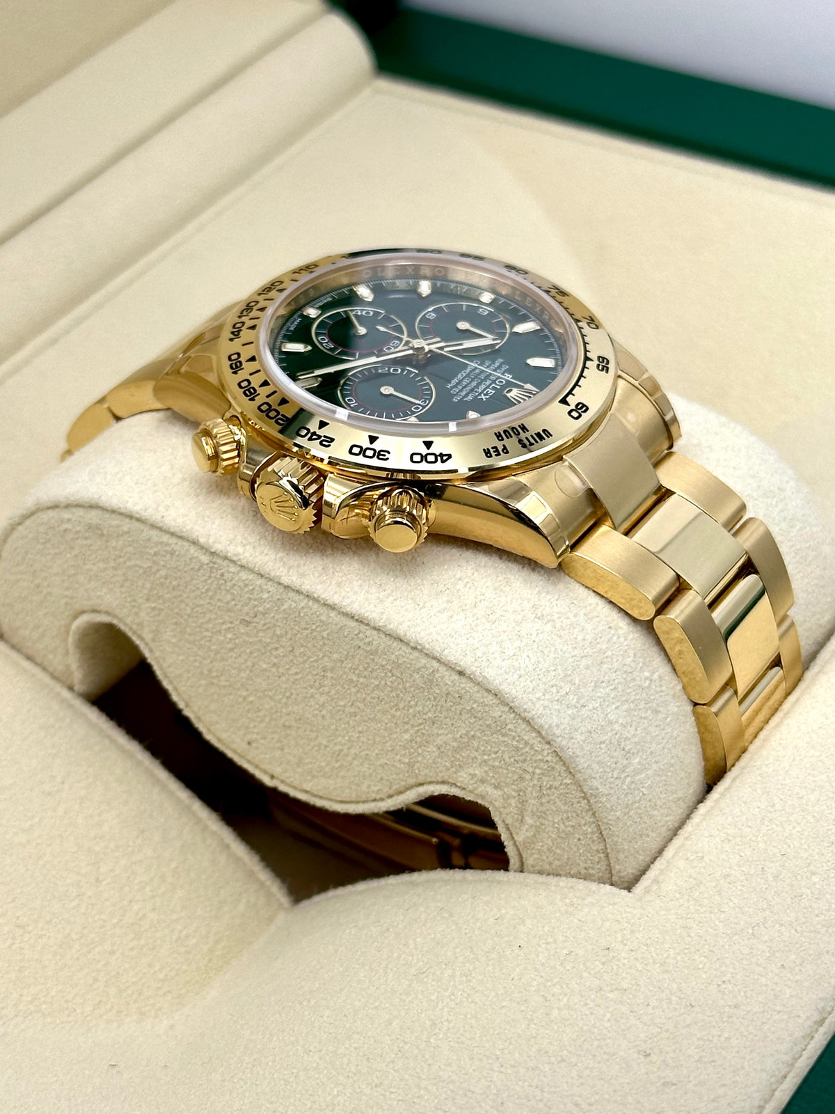 NEW 2021 Rolex Daytona "John Mayer" 40mm 116508 Yellow Gold Green Dial