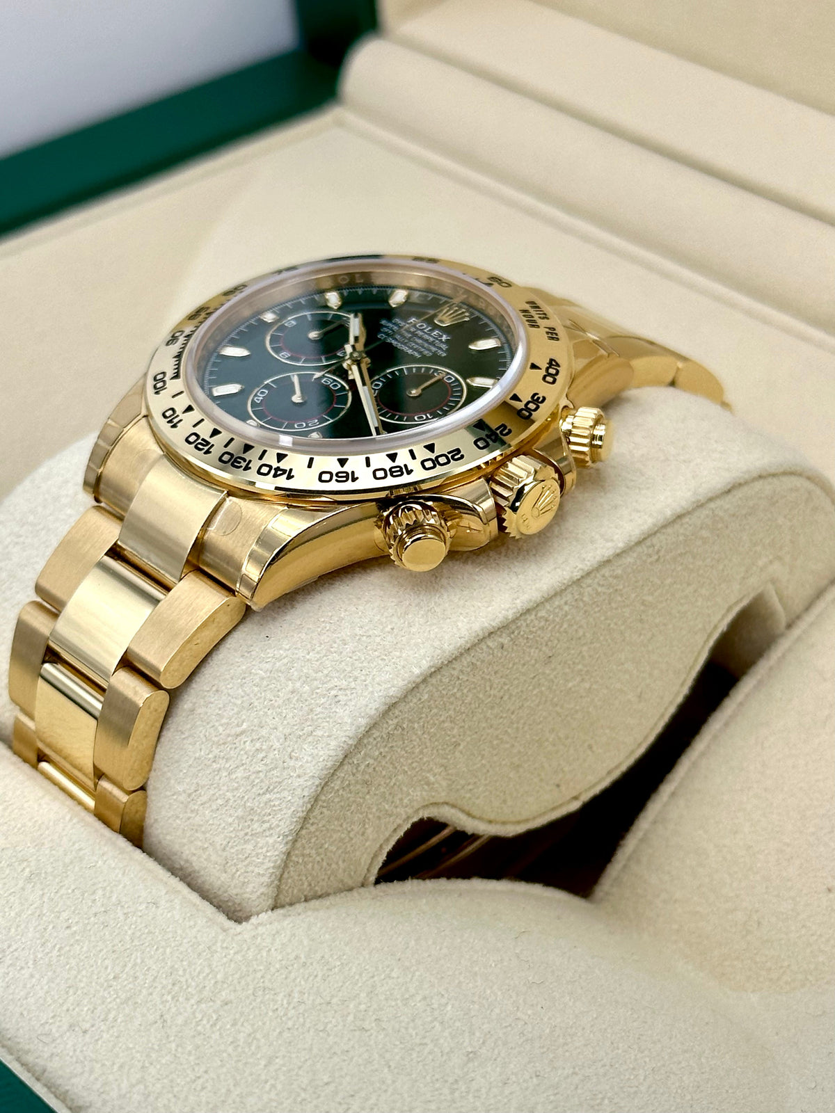 NEW 2021 Rolex Daytona "John Mayer" 40mm 116508 Yellow Gold Green Dial