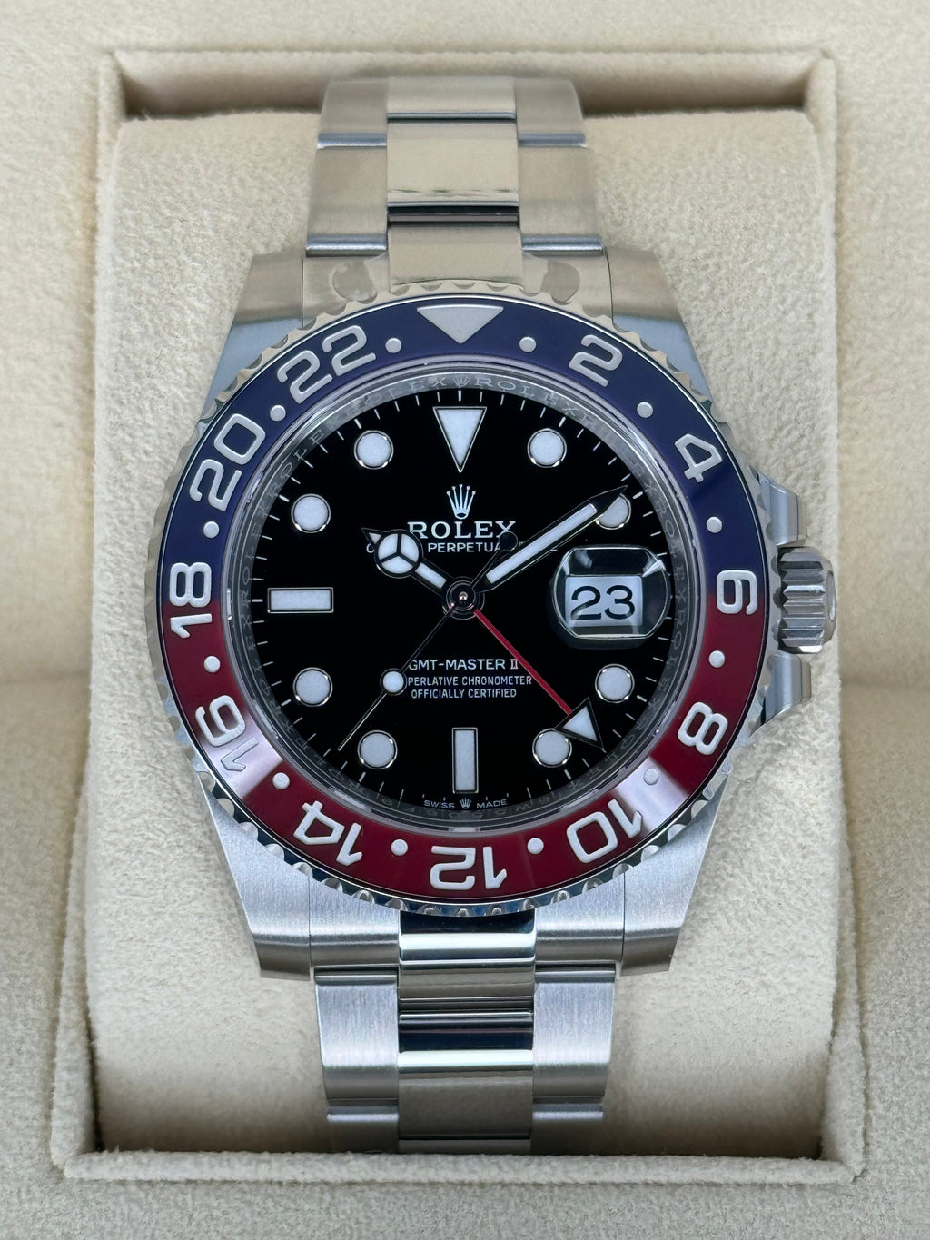 NEW 2023 Rolex GMT-Master II "Pepsi" 40mm 126710BLRO Oyster