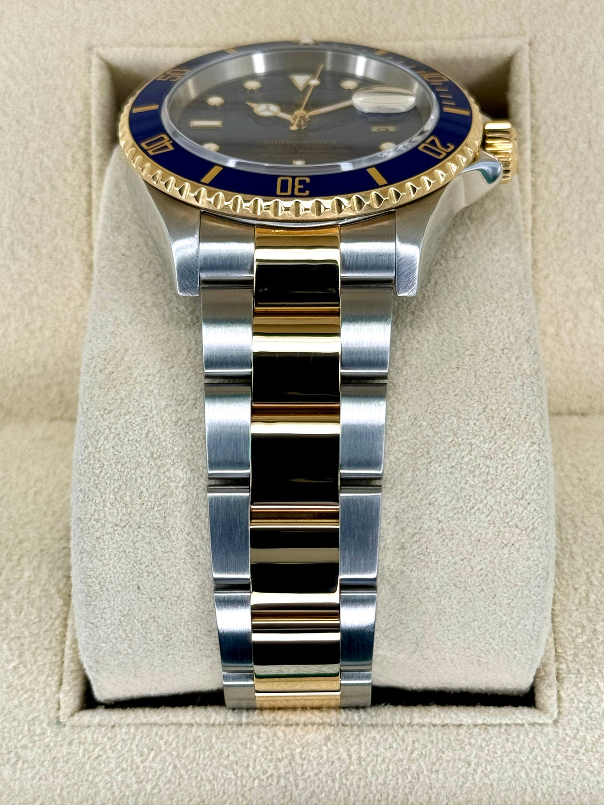 2003 Rolex Submariner "Bluesy" 40mm 16613 Two-Tone Blue Dial