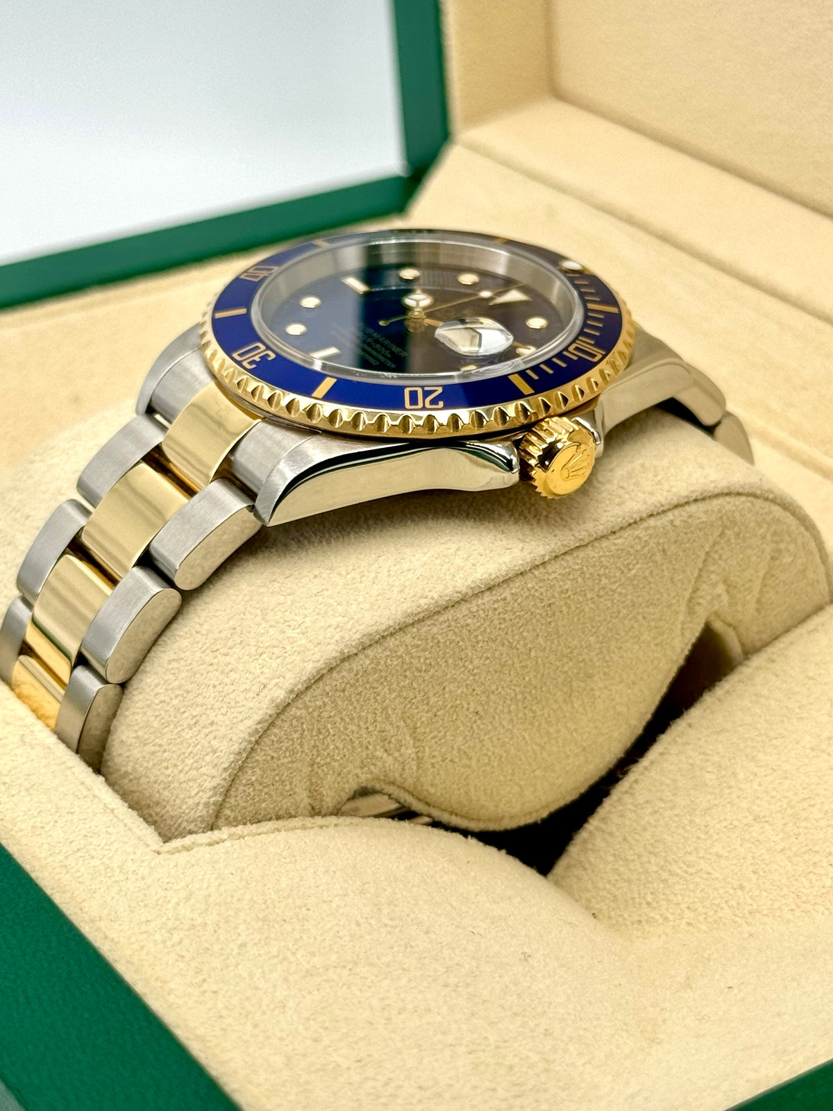 2003 Rolex Submariner "Bluesy" 40mm 16613 Two-Tone Blue Dial