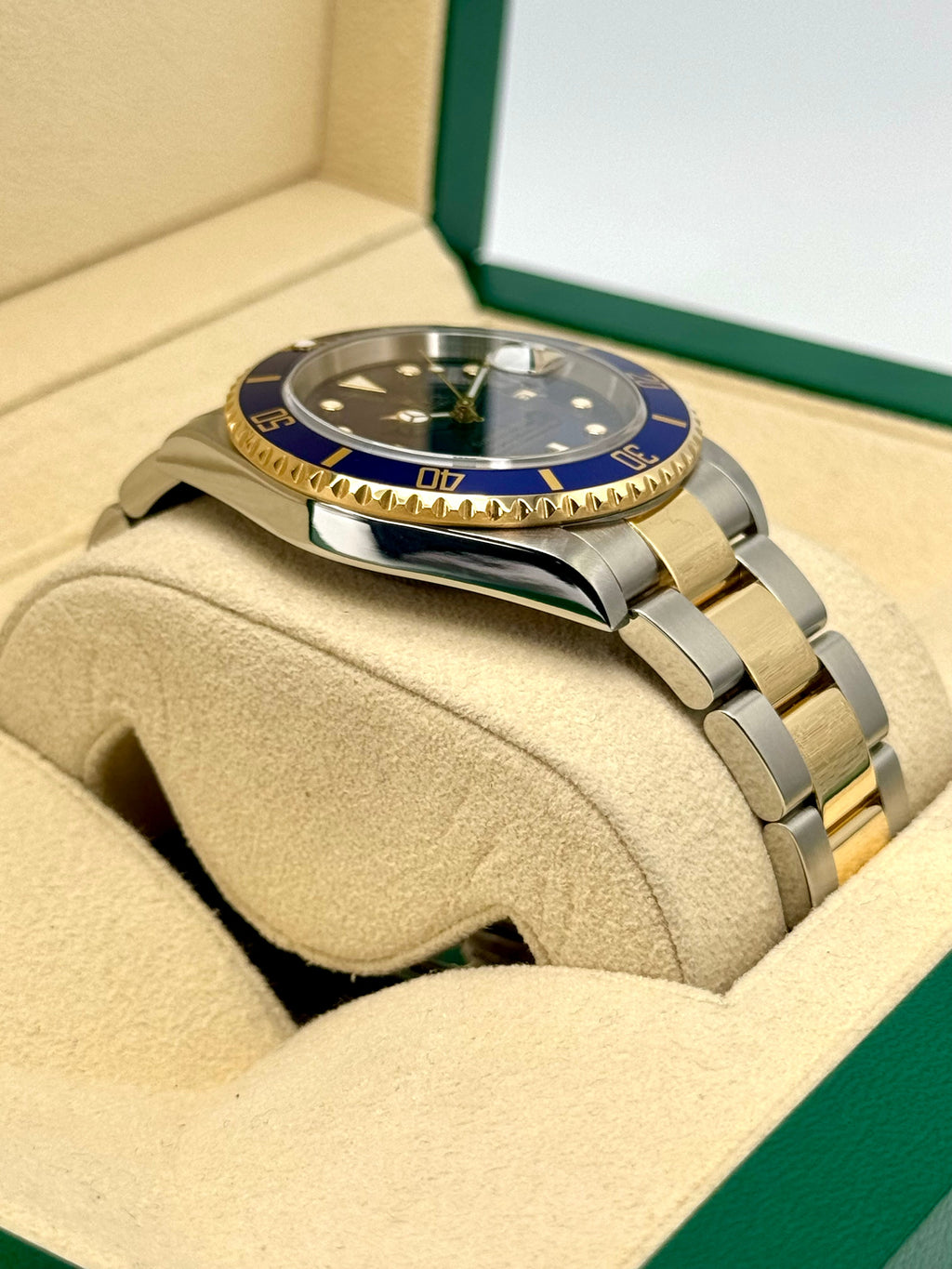 2003 Rolex Submariner "Bluesy" 40mm 16613 Two-Tone Blue Dial