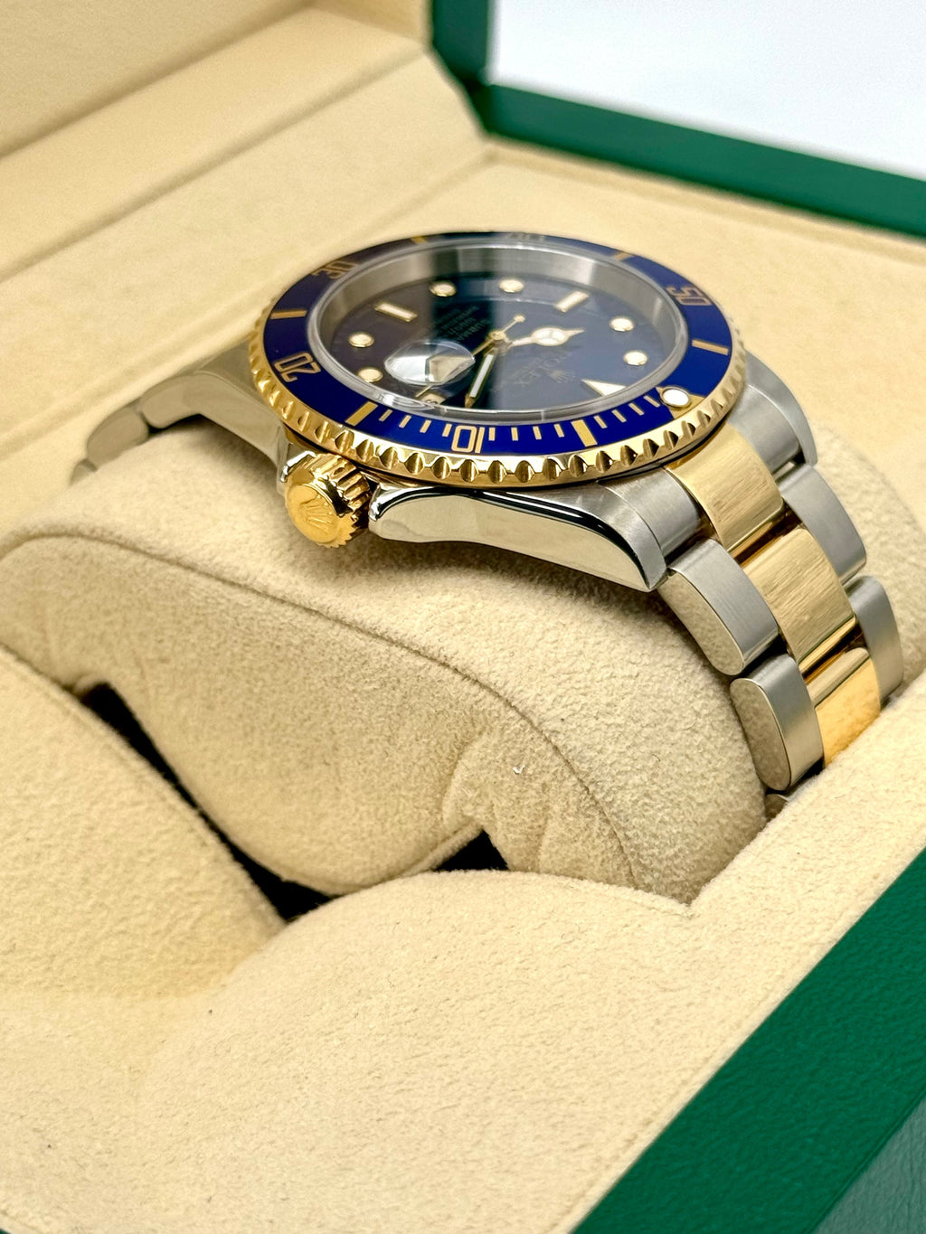 2003 Rolex Submariner "Bluesy" 40mm 16613 Two-Tone Blue Dial