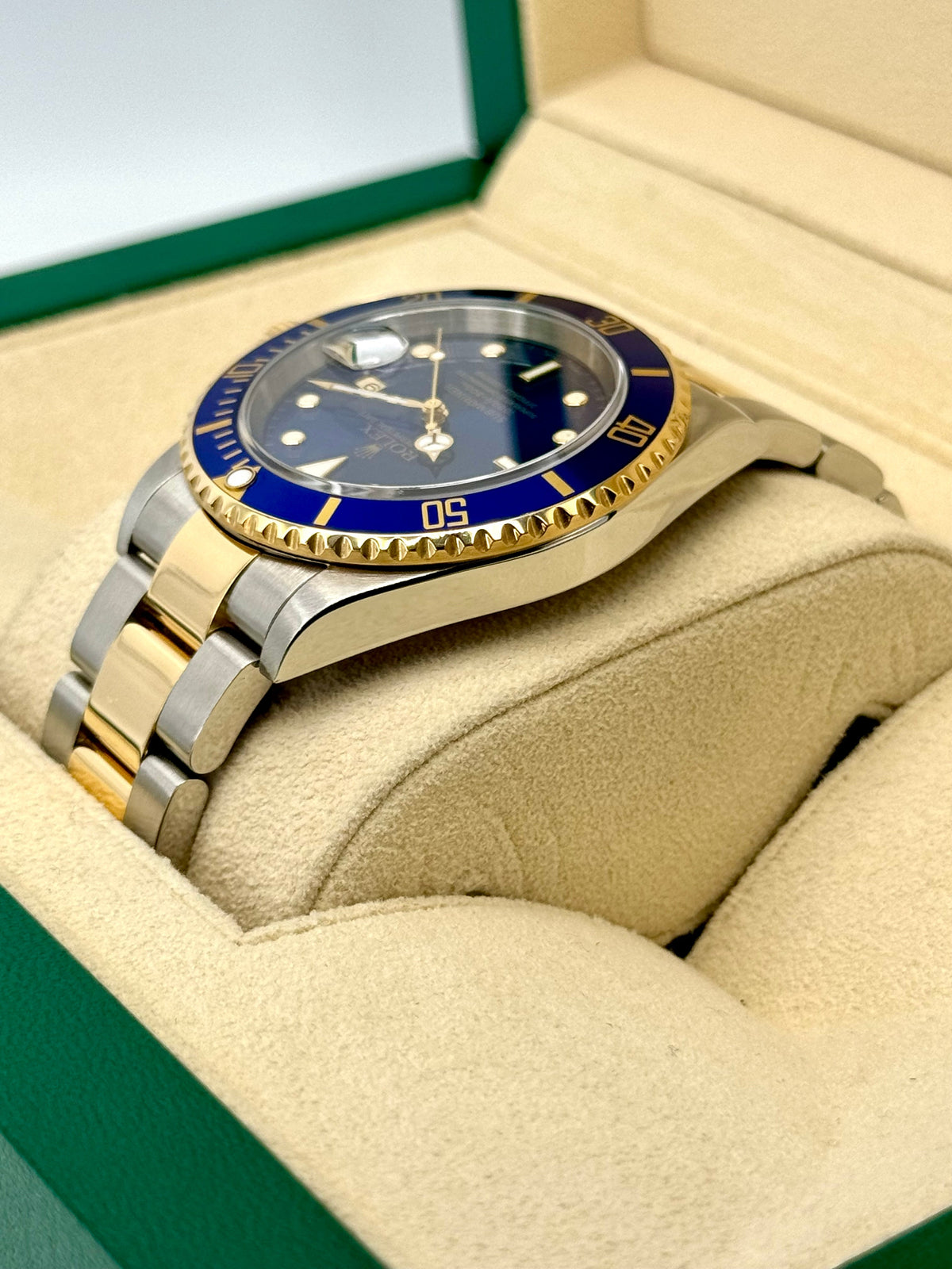 2003 Rolex Submariner "Bluesy" 40mm 16613 Two-Tone Blue Dial