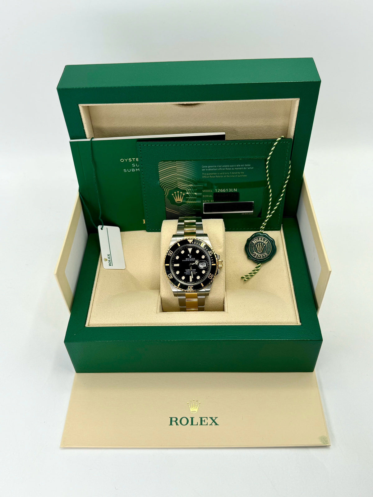 2023 Rolex Submariner 40mm 126613LN Tow-Tone Black Dial