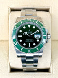2017 Rolex Submariner "Hulk" 40mm 116610LV Green Dial