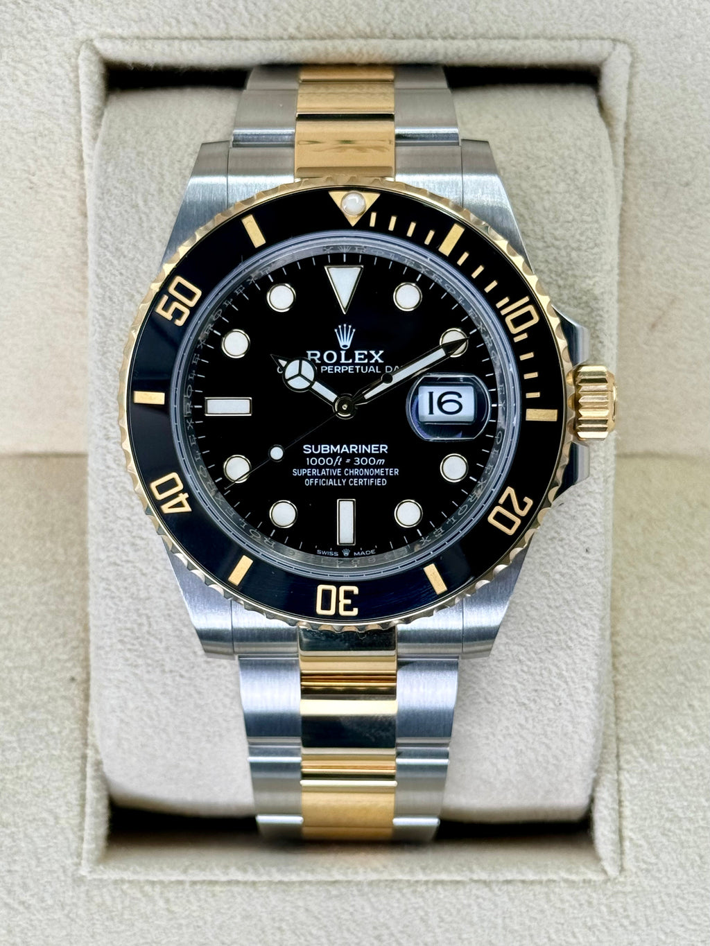 2023 Rolex Submariner 40mm 126613LN Tow-Tone Black Dial