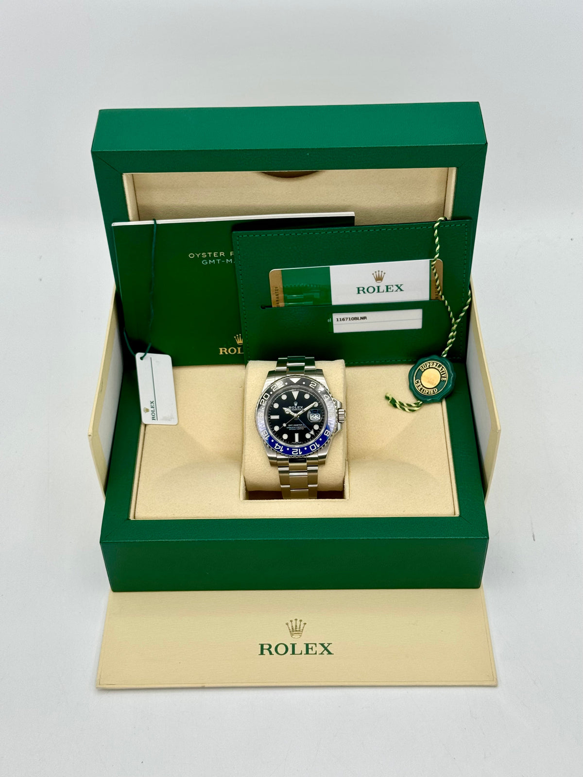 2018 Rolex GMT-Master II "Batman" 40mm 116710BLNR Oyster