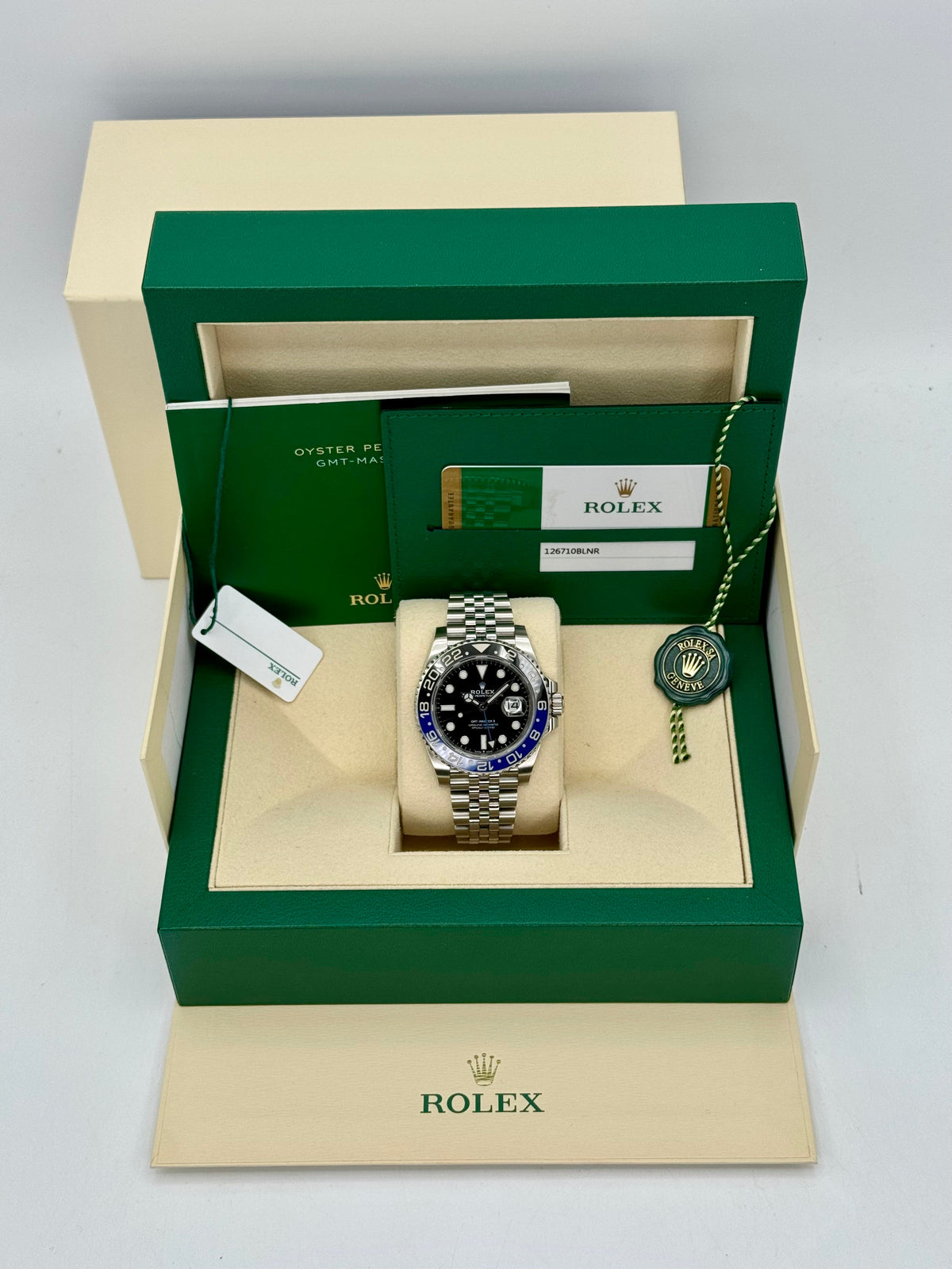2019 Rolex GMT-Master II “Batgirl” 40mm 126710BLNR Jubilee Black Dial