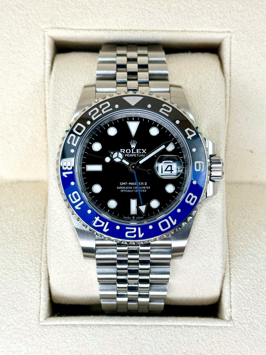 2019 Rolex GMT-Master II “Batgirl” 40mm 126710BLNR Jubilee Black Dial