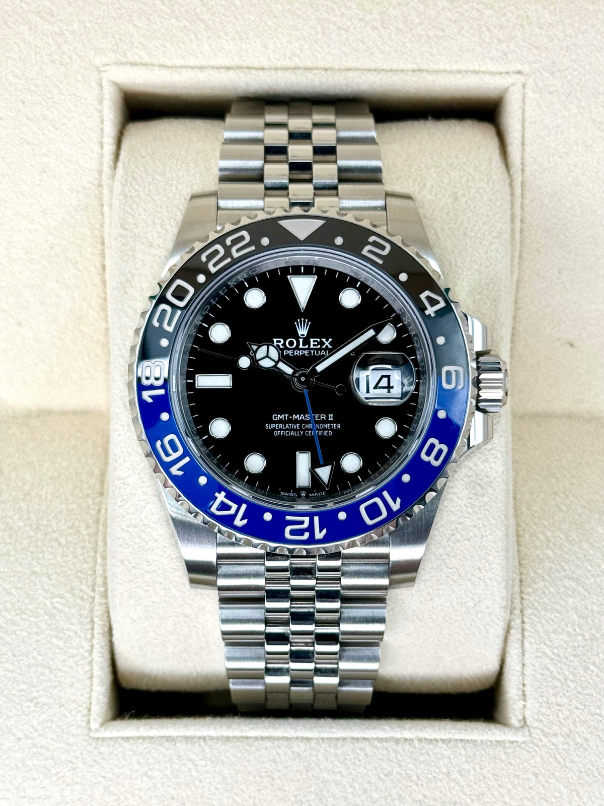 2019 Rolex GMT-Master II “Batgirl” 40mm 126710BLNR Jubilee Black Dial