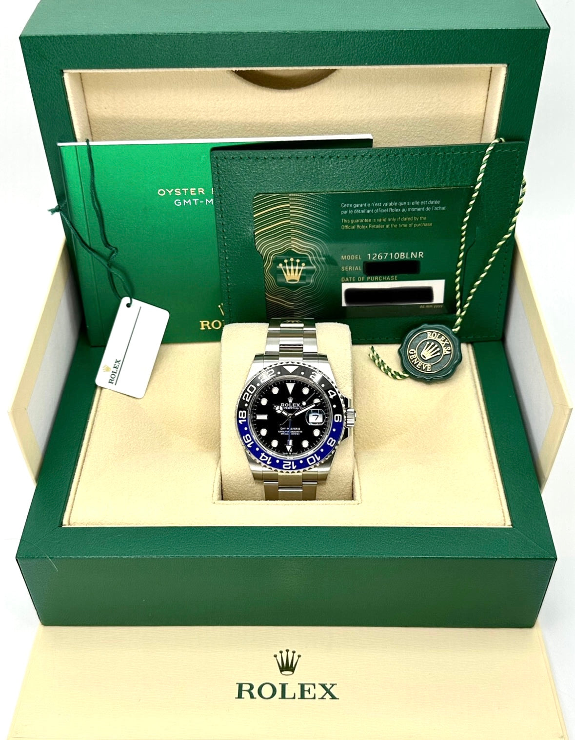 NEW 2024 Rolex GMT-Master II "Batman" 40mm 126710BLNR Oyster