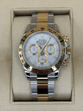 2023 Rolex Daytona 40mm 116503 Tow-Tone White Dial
