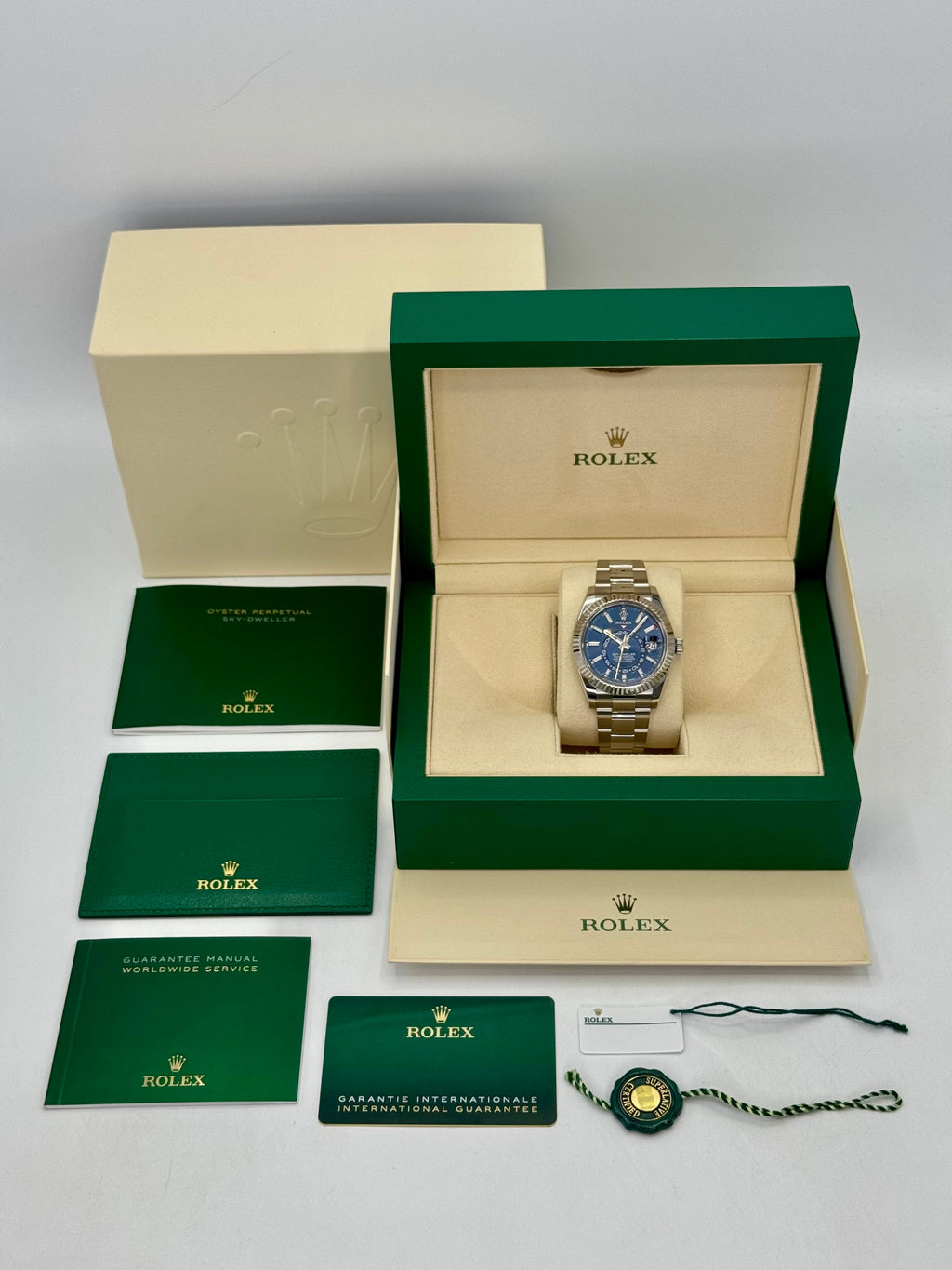 2022 Rolex Sky-Dweller 42mm 326934 Oyster Blue Dial