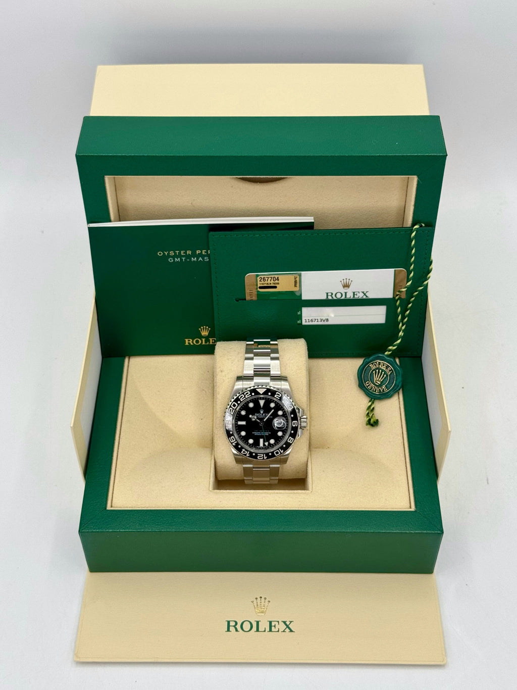 2017 Rolex GMT-Master II 40mm 116710LN Stainless Steel Black Dial