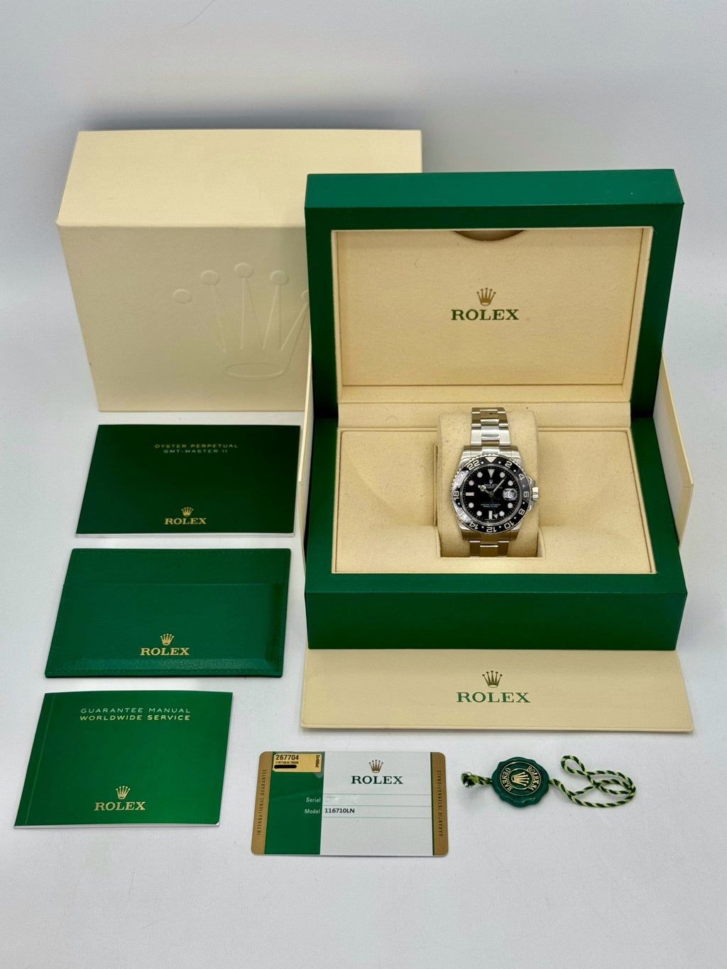 2017 Rolex GMT-Master II 40mm 116710LN Stainless Steel Black Dial