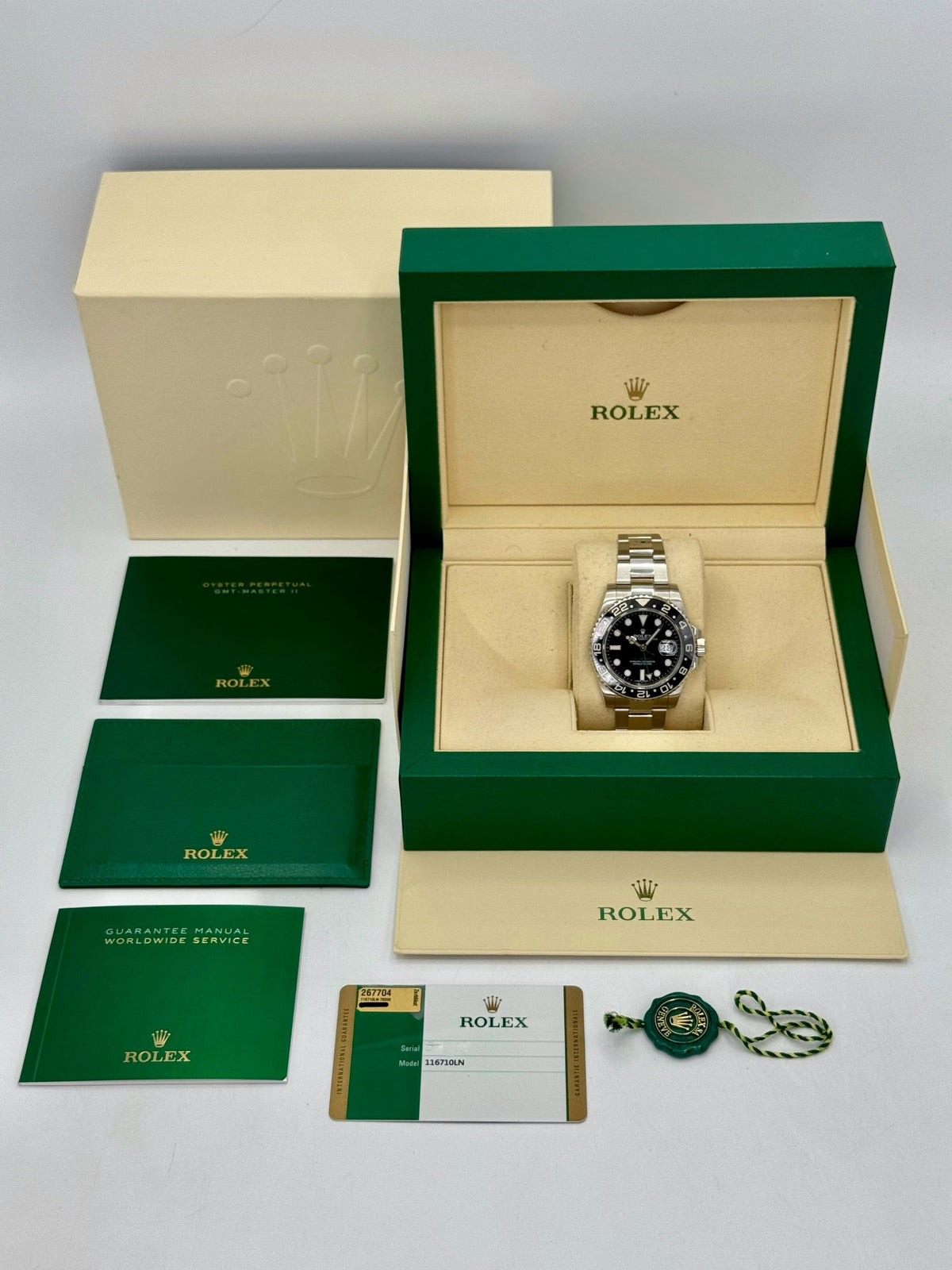 2017 Rolex GMT-Master II 40mm 116710LN Stainless Steel Black Dial