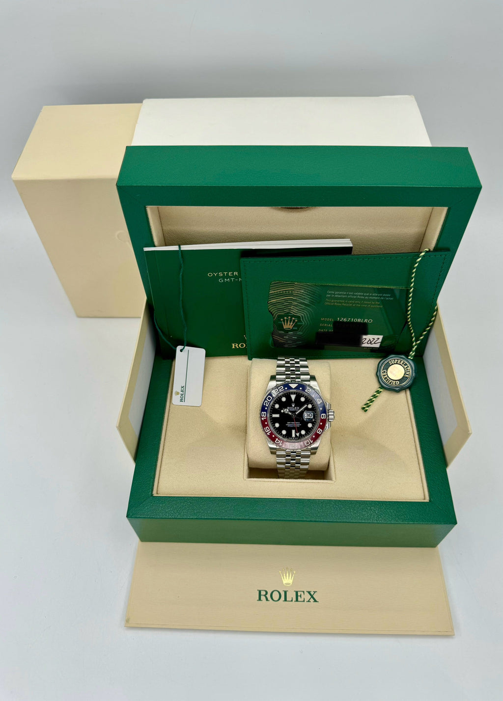 2022 Rolex GMT-Master II "Pepsi" 40mm 126710BLRO Jubilee