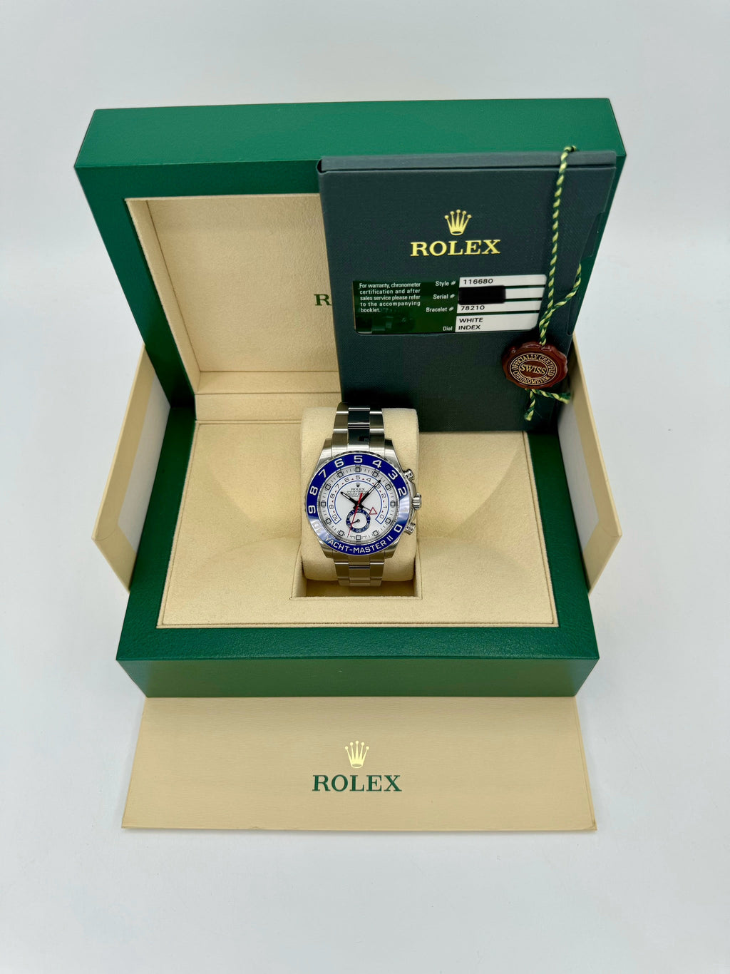 2013 Rolex Yacht-Master II 44mm 116680 Stainless Steel White Dial