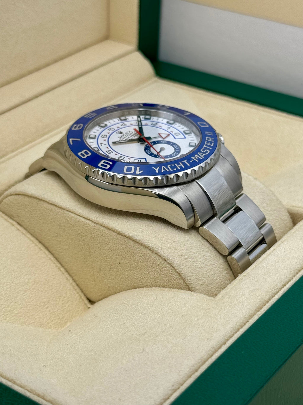 2013 Rolex Yacht-Master II 44mm 116680 Stainless Steel White Dial