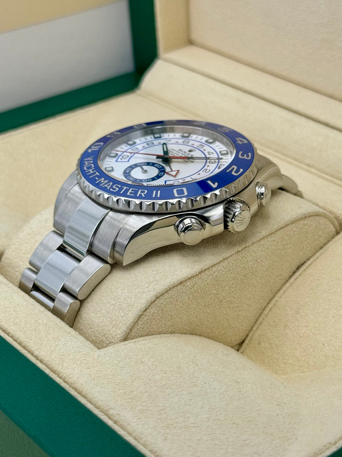 2013 Rolex Yacht-Master II 44mm 116680 Stainless Steel White Dial