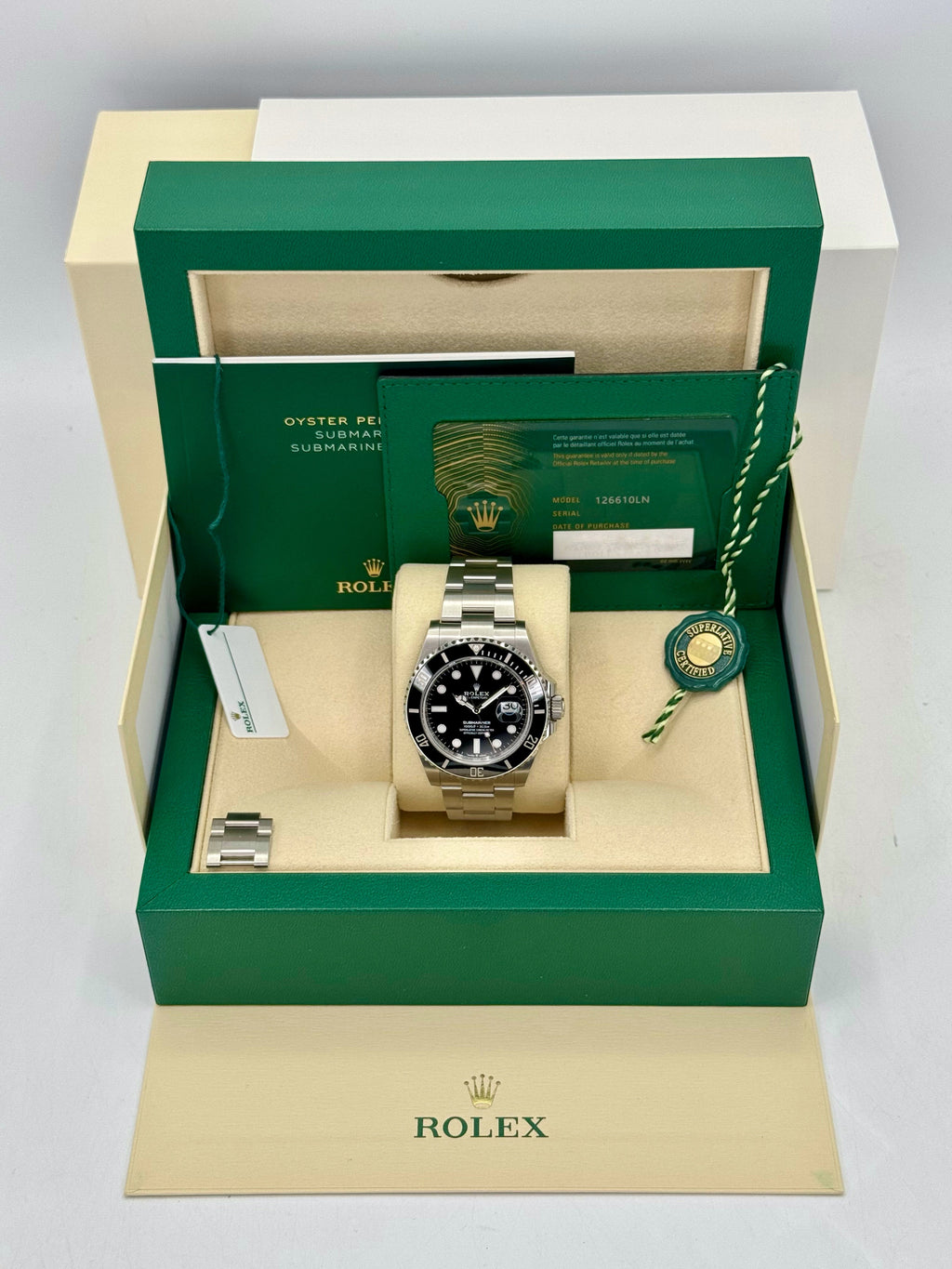 2025 Rolex Submariner 41mm 126610LN Stainless Steel Black Dial