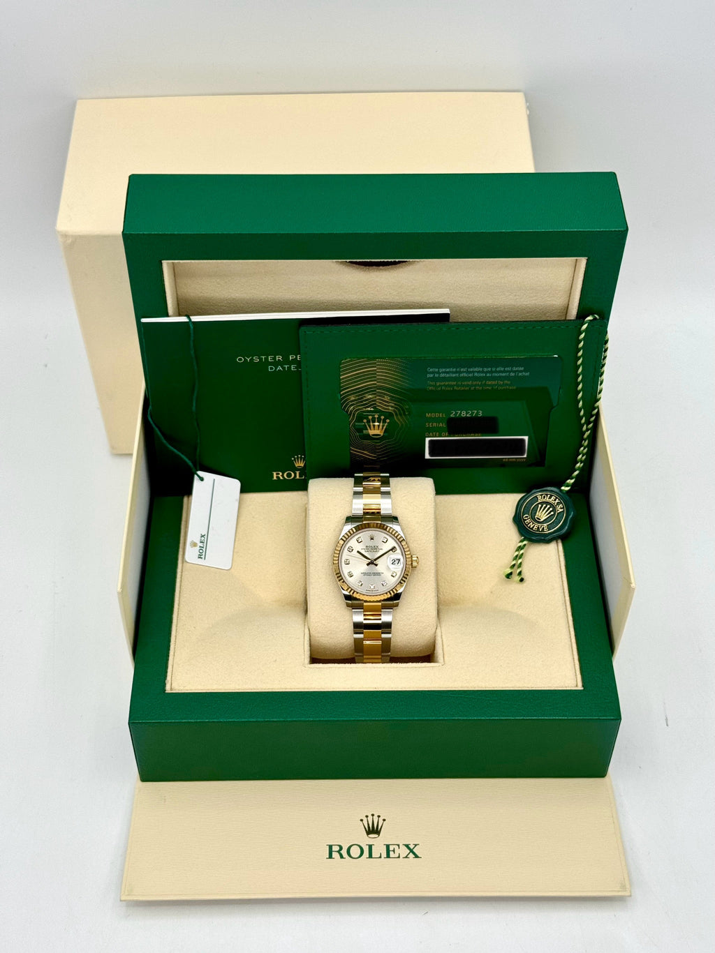 NEW 2025 Rolex Lady Datejust 31mm 278273 Two-Tone Silver Diamond Dial