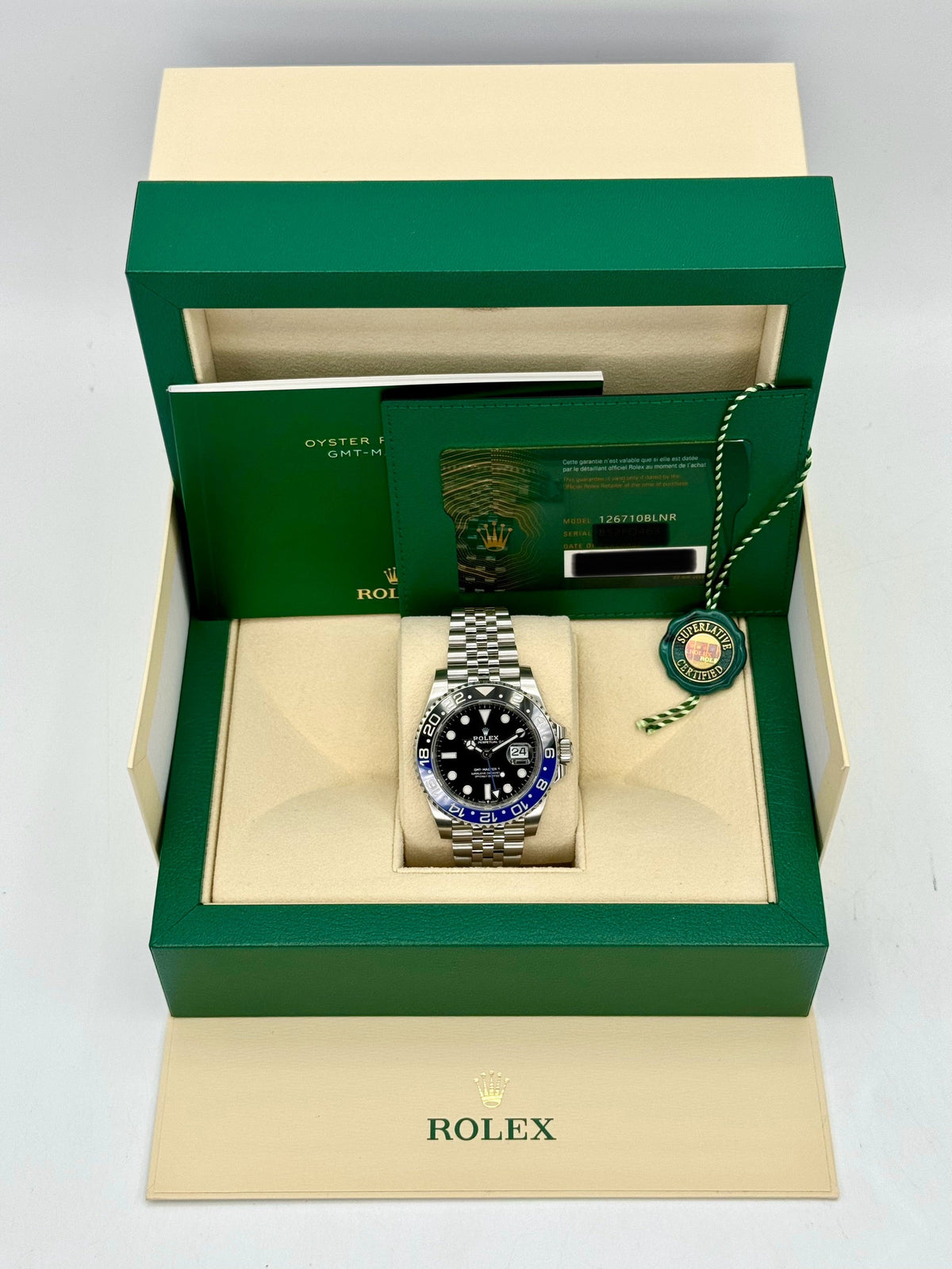 2022 Rolex GMT-Master II "Batgirl" 40mm 126710BLNR Jubilee Black Dial