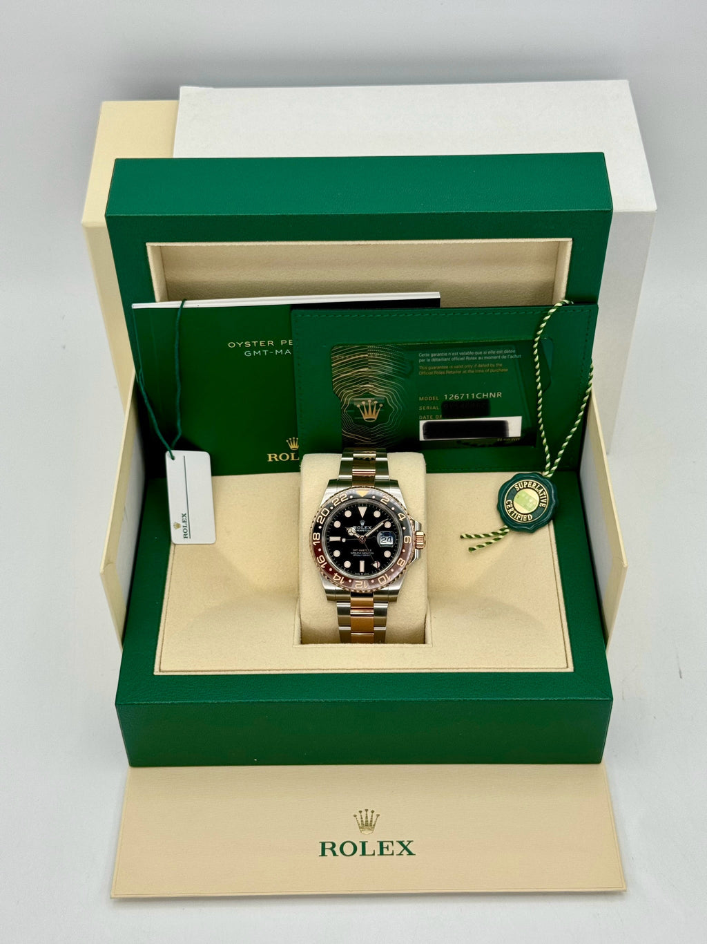 2021 Rolex GMT-Master II  "Rootbeer" 40mm 126711CHNR Two-Tone
