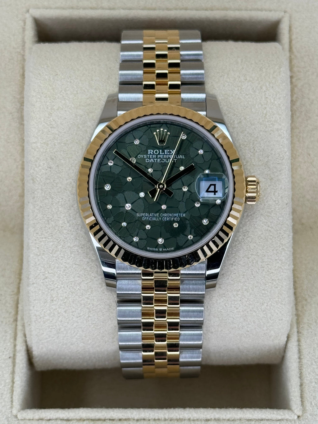 NEW 2023 Rolex Lady Datejust 31mm 278273 Two-Tone Floral Motif Dial