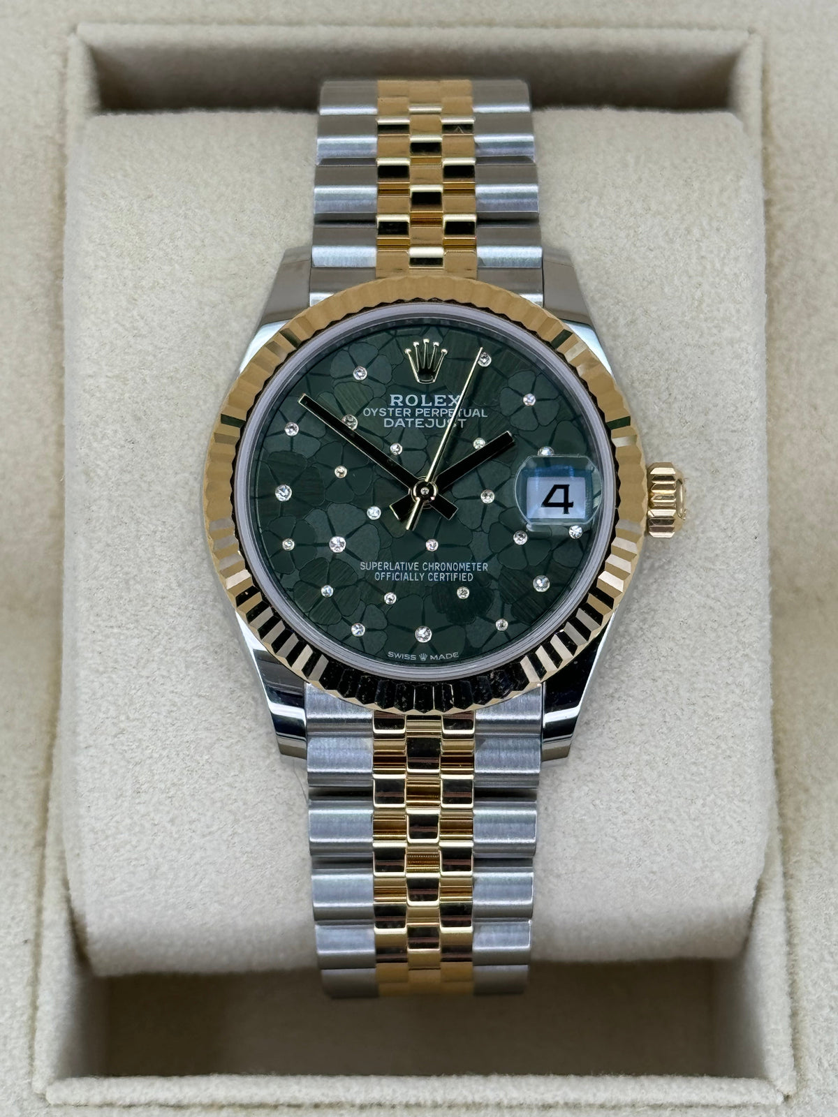 NEW 2023 Rolex Lady Datejust 31mm 278273 Two-Tone Floral Motif Dial