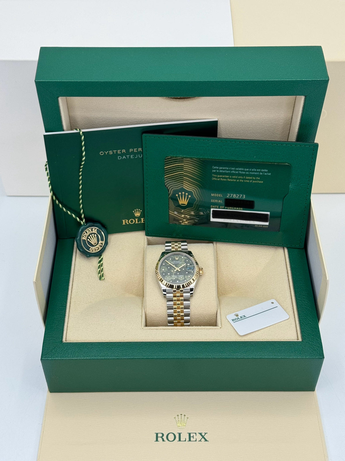 NEW 2023 Rolex Lady Datejust 31mm 278273 Two-Tone Floral Motif Dial