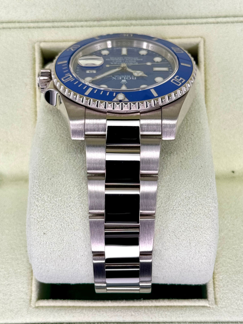 2013 Rolex Submariner "Smurf" 40mm 116619LB White Gold Blue Dial